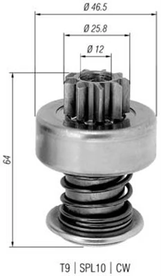 Pinion, starter